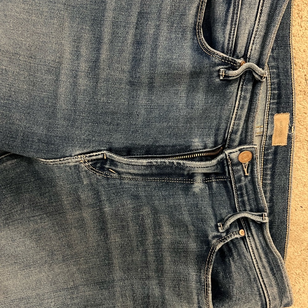 MOTHER High Rise Blue Jeans - Picture 2 of 13